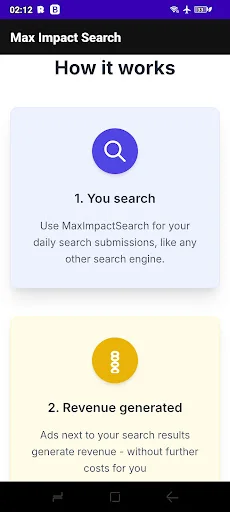 I-download ang Max Impact Search Engine – Mag-search at Tumulong - Screenshot 2