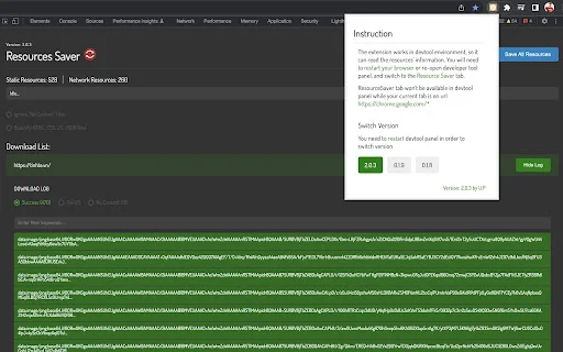Save All Resources: I-download ang Lahat ng File sa Isang Click - Screenshot 1