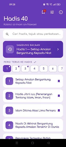 Download Hadis 40 Imam Nawawi Melayu – Arabe at Malay Version - Screenshot 1