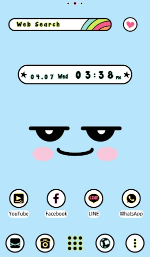 I-download ang Cute Expressions Theme +HOME – Gawing Kawaii ang Screen - Screenshot 4