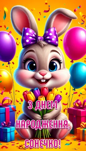 I-download ang Привітання з днем народження – Mga Card at Larawan - Screenshot 8