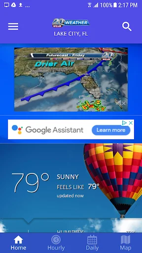 I-download ang WCJB TV20 Weather App – Tumpak na Panahon Libre - Screenshot 1