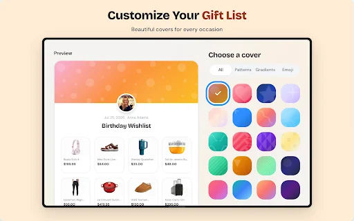 Download GiftList App – Universal Wishlist at Gift Registry Free - Screenshot 16