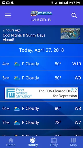 I-download ang WCJB TV20 Weather App – Tumpak na Panahon Libre - Screenshot 2