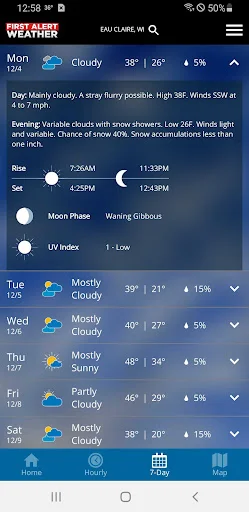 I-download ang WEAU 13 First Alert Weather – Tumpak na Panahon - Screenshot 3