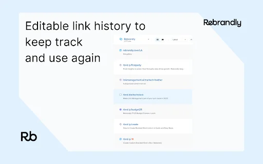 I-download ang Rebrandly URL Shortener – Mabilis at Libre - Screenshot 4