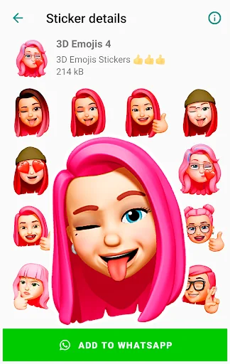 I-download ang Funny Emojis Stickers – Mga Cute na Sticker para sa WhatsApp - Screenshot 11