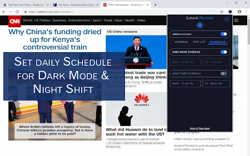 Lunar Reader: Pinakamahusay na Dark Theme at Night Shift Mode - Screenshot 4