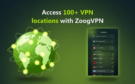 ZoogVPN para sa Chrome – Mabilis at Ligtas na VPN Extension - Screenshot 3