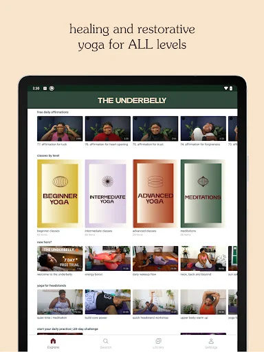 I-download ang The Underbelly – Yoga at Meditasyon para sa Lahat - Screenshot 7