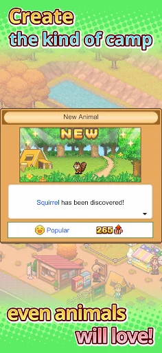 I-download ang Forest Camp Story – Pixel Art Sim Game Libre - Screenshot 7