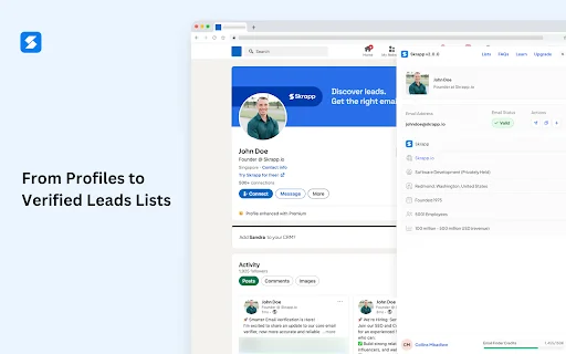 Skrapp.io Email Finder – Hanapin ang Business Email nang Mabilis - Screenshot 2