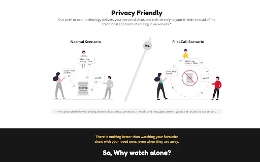 I-download ang Flickcall: Netflix Party na may Video Chat – Libre - Screenshot 5