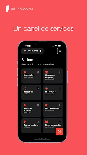 I-download ang Les Tricolores: Digital Domiciliation sa France - Screenshot 1