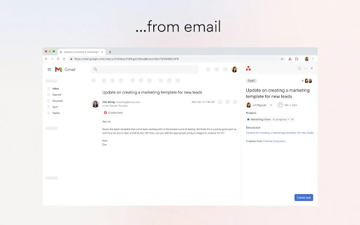 I-download ang Asana Chrome Extension: Mabilis na Task Management - Screenshot 2