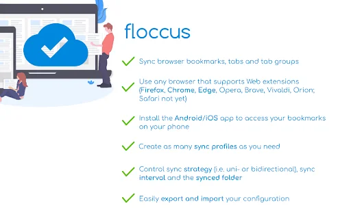 I-sync ang Iyong Bookmarks gamit ang Floccus – Ligtas at Mabilis - Screenshot 1