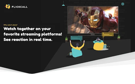 I-download ang Flickcall: Netflix Party na may Video Chat – Libre - Screenshot 1