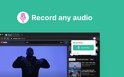 Audio & Voice Recorder: I-record ang Audio sa Chrome nang Madali - Screenshot 1