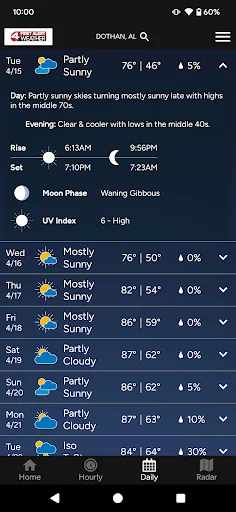 I-download ang WTVY-TV 4 First Alert Weather – Tumpak na Forecast - Screenshot 3