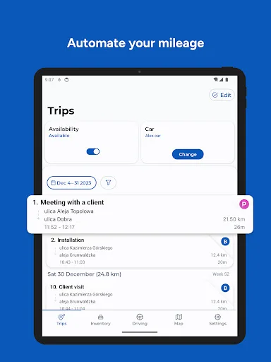I-download ang ABAX Driver Pinakabagong Bersyon – Madaling Mileage Log - Screenshot 7