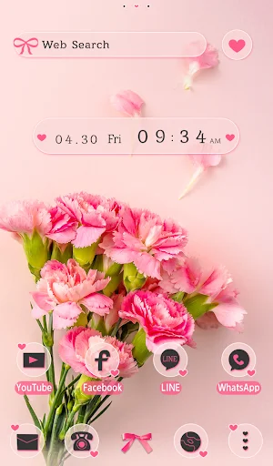 I-download ang Pink Carnations Theme – Magandang Bulaklak Free - Screenshot 5