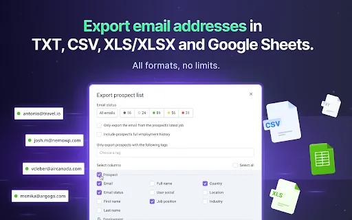 LI Prospect Finder – Hanapin ang Verified Emails sa LinkedIn - Screenshot 2