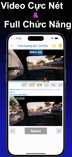 I-download ang Luyện thi mô phỏng 120 TH GPLX – Pagsasanay sa Pagmamaneho - Screenshot 6