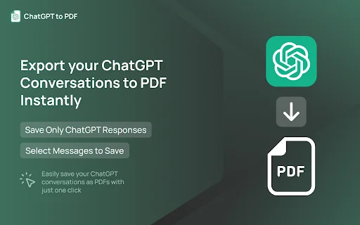 I-download ang ChatGPT to PDF – I-save ang Chat bilang PDF nang Libre - Screenshot 1