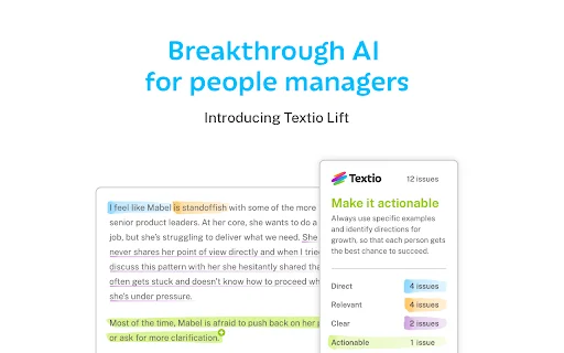 I-download ang Textio para sa Chrome – AI Writing Assistant para sa HR - Screenshot 2