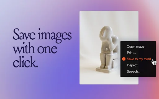 I-download ang mymind Extension – Mabilis na Visual Bookmarking - Screenshot 4
