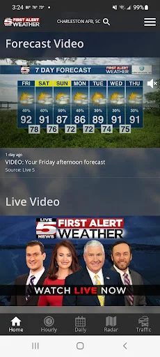 I-download ang WCSC Live 5 Weather – Tiyak na Panahon Libre - Screenshot 1