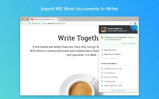 Download Writer Extension – Mabilis na Dokumento at Clipper - Screenshot 3