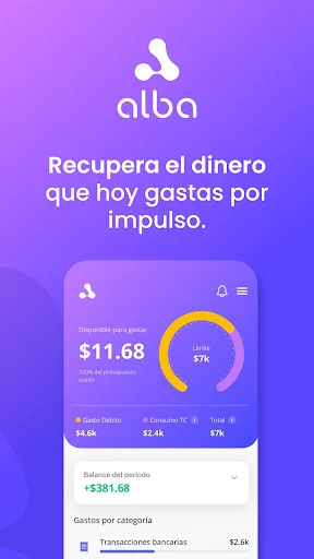 I-download ang Alba AI: Asistente Financiero – Automatic Expense Tracker - Screenshot 1