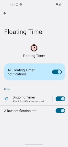 I-download ang Floating Timer: Countdown at Stopwatch App - Screenshot 7