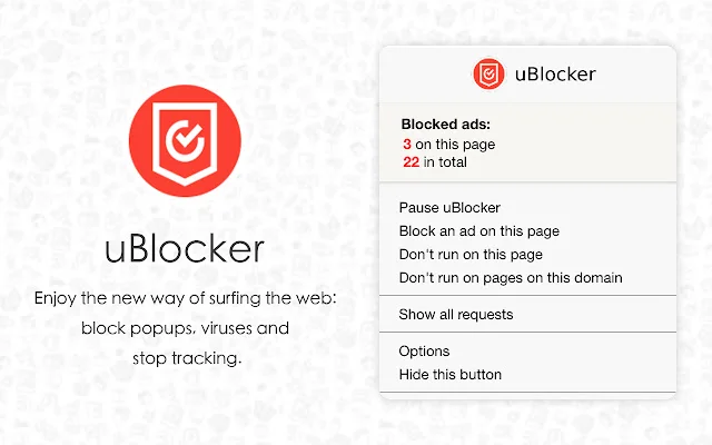 I-download ang uBlocker para sa Chrome – Pinakamabilis na Adblock - Screenshot 1