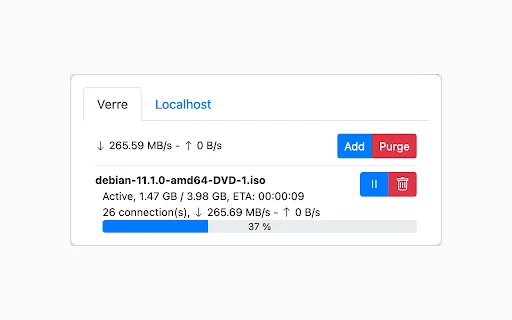 Aria2 Integration: Pinakamahusay na Download Manager para sa Chrome - Screenshot 3