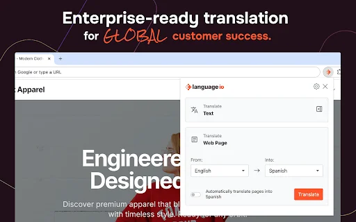 Download Language IO Secure Page Translator – Translate 150+ Languages - Screenshot 1