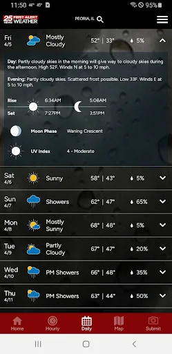 I-download ang WEEK 25 First Alert Weather – Tumpak na Forecast - Screenshot 3