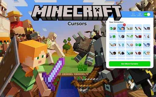 I-download ang Minecraft Cursors – Custom Mouse Pointer Para sa Chrome - Screenshot 1