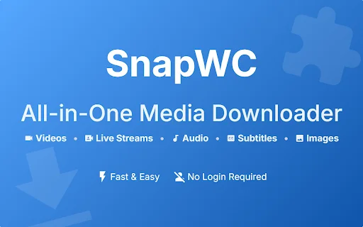 SnapWC Downloader: I-download ang Video, Audio at Live Streams nang Libre - Screenshot 1