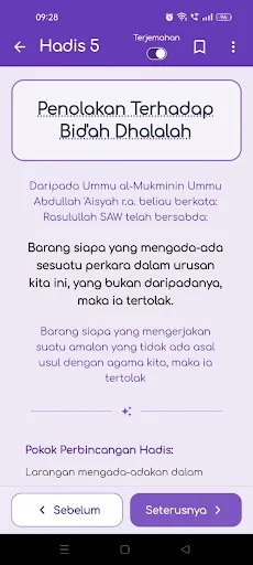 Download Hadis 40 Imam Nawawi Melayu – Arabe at Malay Version - Screenshot 4