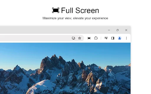 Full Screen para sa Google Chrome – Gawing Full Screen sa Isang Click - Screenshot 1