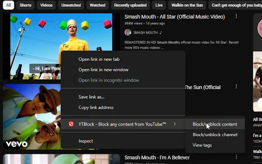 I-download ang YTBlock para sa YouTube™ – I-block ang mga Video - Screenshot 7