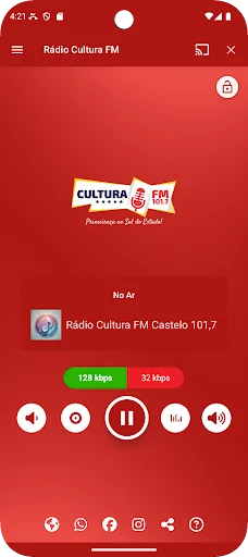 I-download ang Rádio Cultura FM Castelo 101.7 – Libreng Music App - Screenshot 1