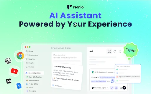 I-download ang remio AI Assistant: Ang Iyong Digital na Memorya - Screenshot 1