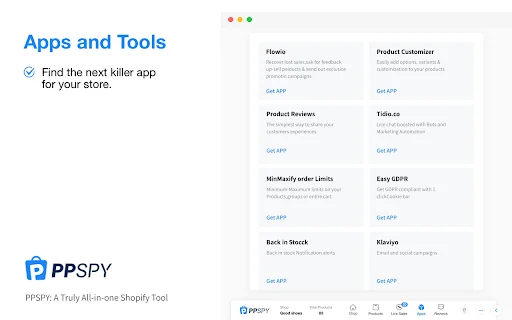 PPSPY: Pinakamahusay na Shopify Analytics at Dropshipping Tool - Screenshot 4