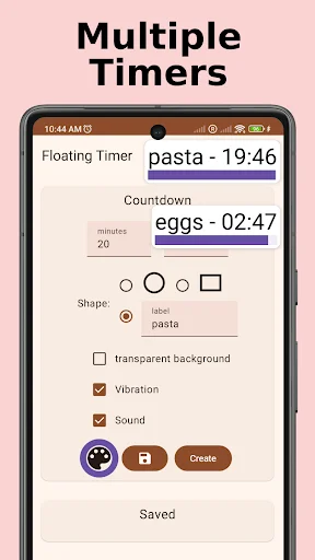 I-download ang Floating Timer: Countdown at Stopwatch App - Screenshot 1