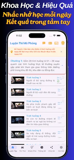 I-download ang Luyện thi mô phỏng 120 TH GPLX – Pagsasanay sa Pagmamaneho - Screenshot 3