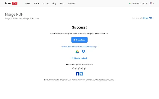 Merge PDF Online – Pagsamahin ang mga PDF File nang Mabilis at Libre - Screenshot 2