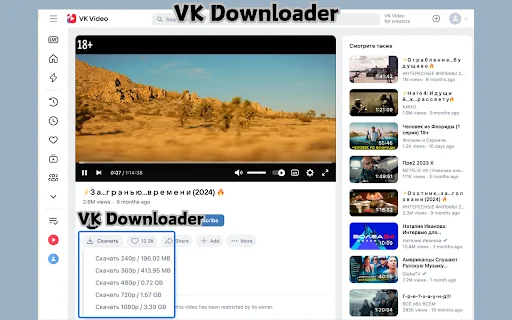 VK Video Downloader – I-download ang VK Videos sa HD nang Libre - Screenshot 2